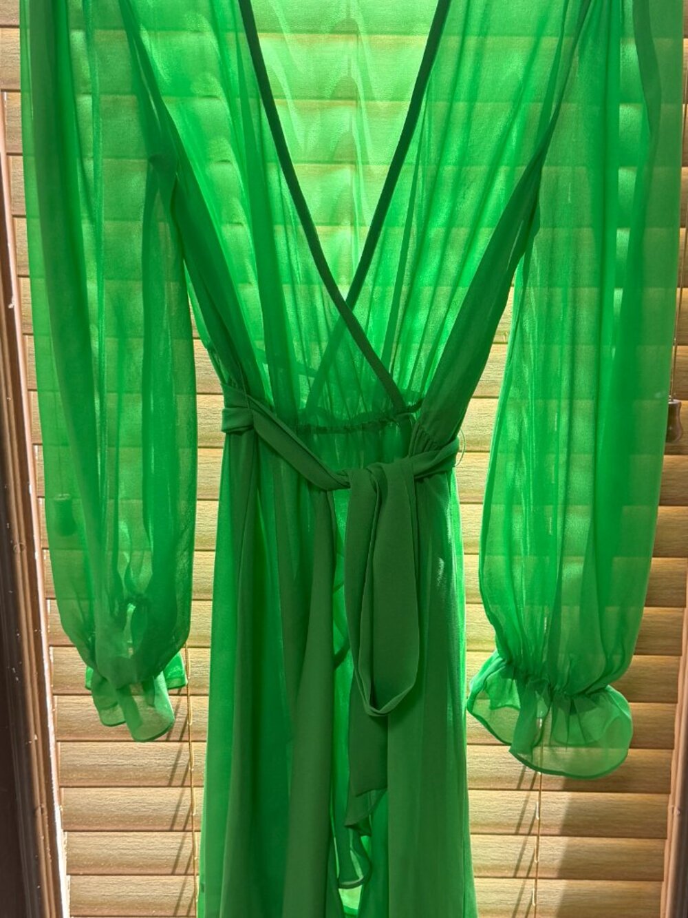 LPA Emerald Green Ruffle Duster | Revolve | Size Medium - Picture 5 of 7